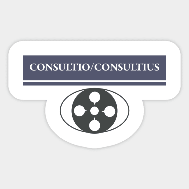 Consultio/Consultius Peep Show Sticker by NightMan Designs